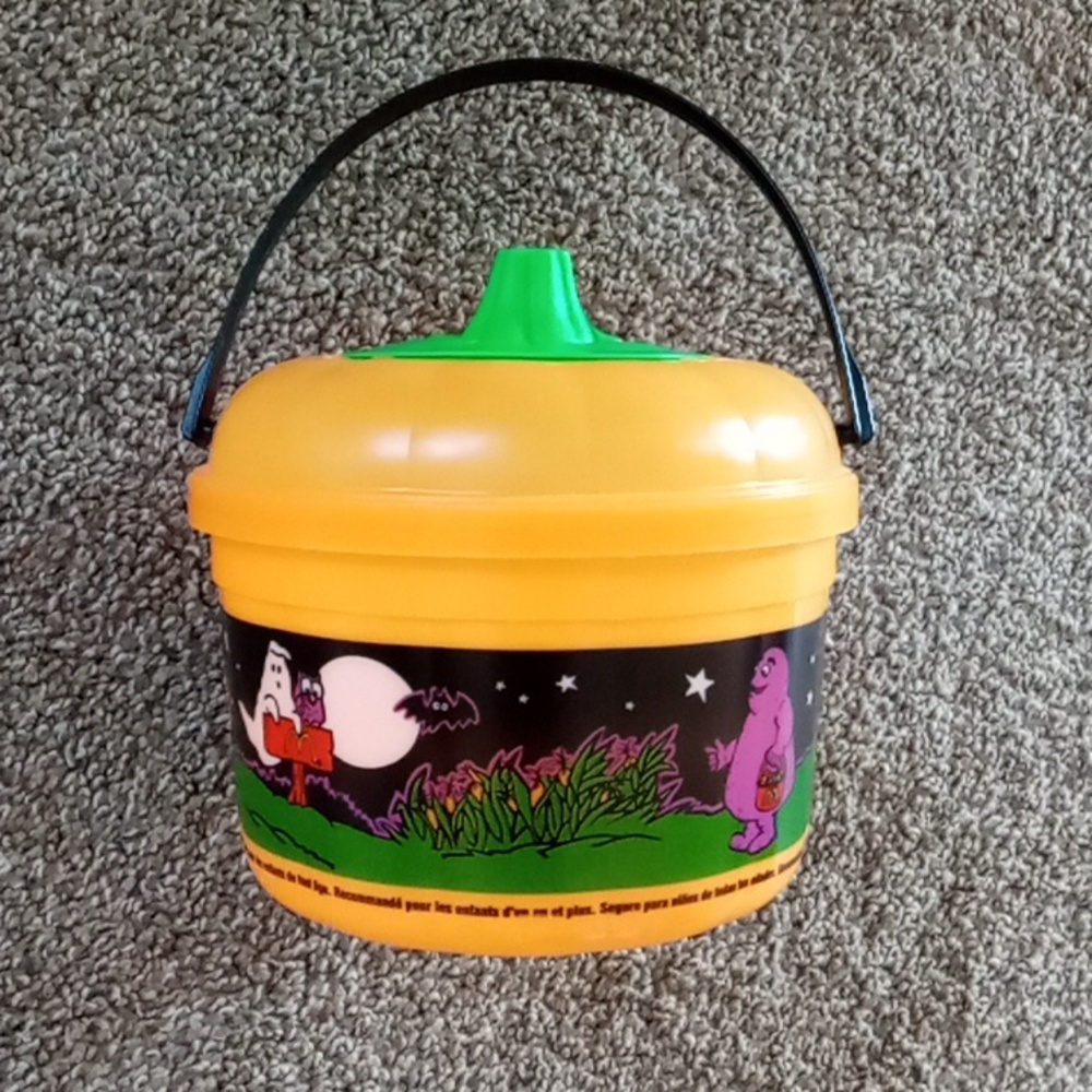 Vintage 1999 McDonald's Halloween Happy Meal Pumpkin Pail